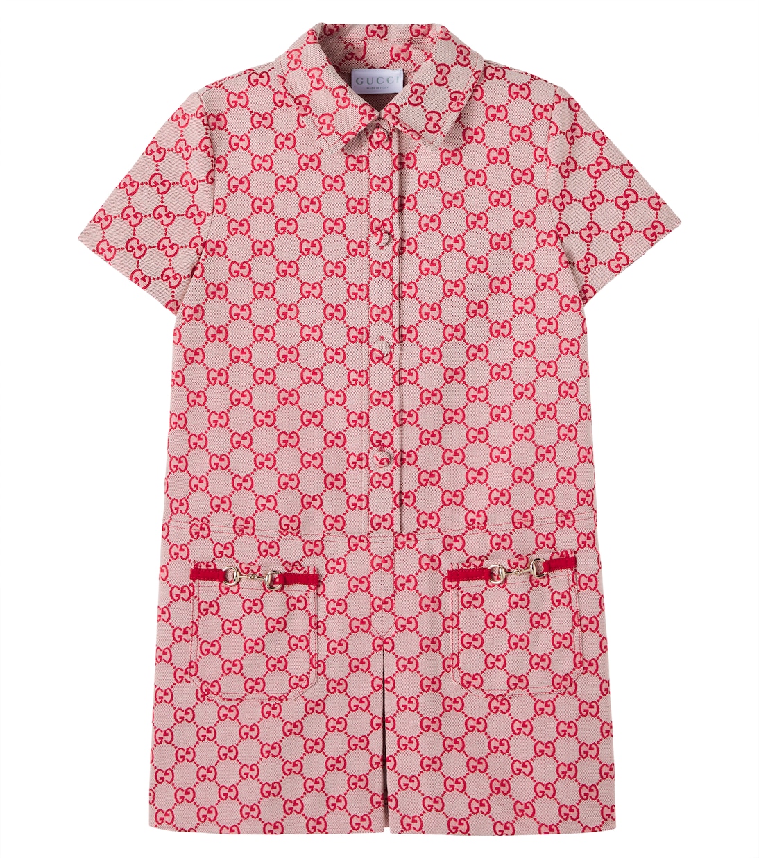 Abito in canvas di misto cotone GG | Gucci Kids