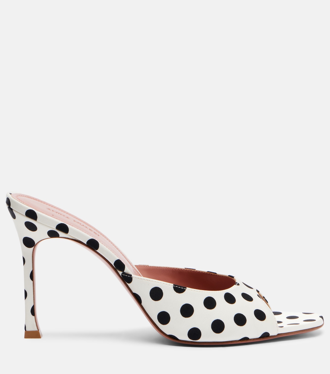 Alexa polka-dot satin mules | Amina Muaddi