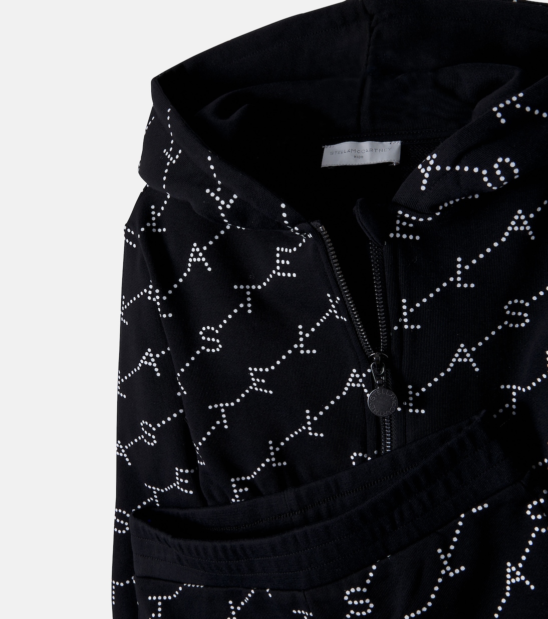 Logo cotton fleece hoodie and shorts set | Stella McCartney Kids