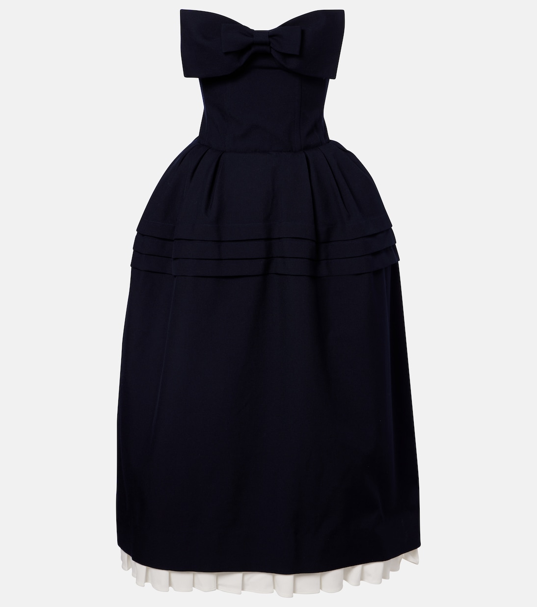 Midikleid aus Wolle und Seide  | Shushu/Tong