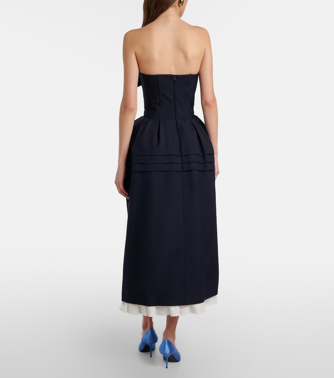 Midikleid aus Wolle und Seide  | Shushu/Tong