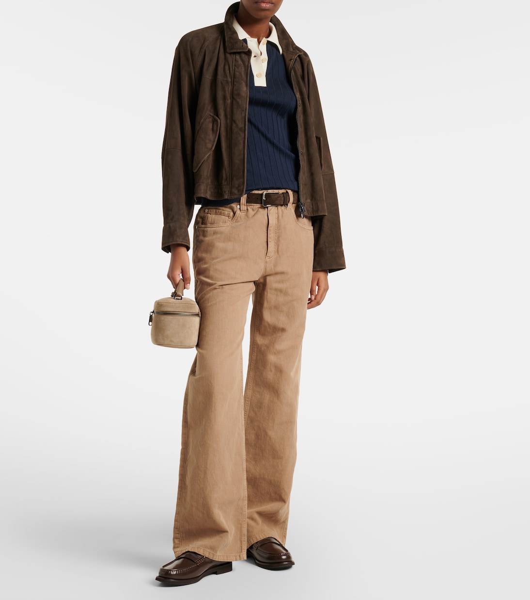 Embellished wool and cashmere polo sweater | Brunello Cucinelli