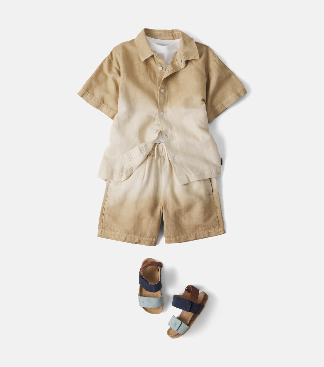 Amal ombré linen and cotton shorts | Molo