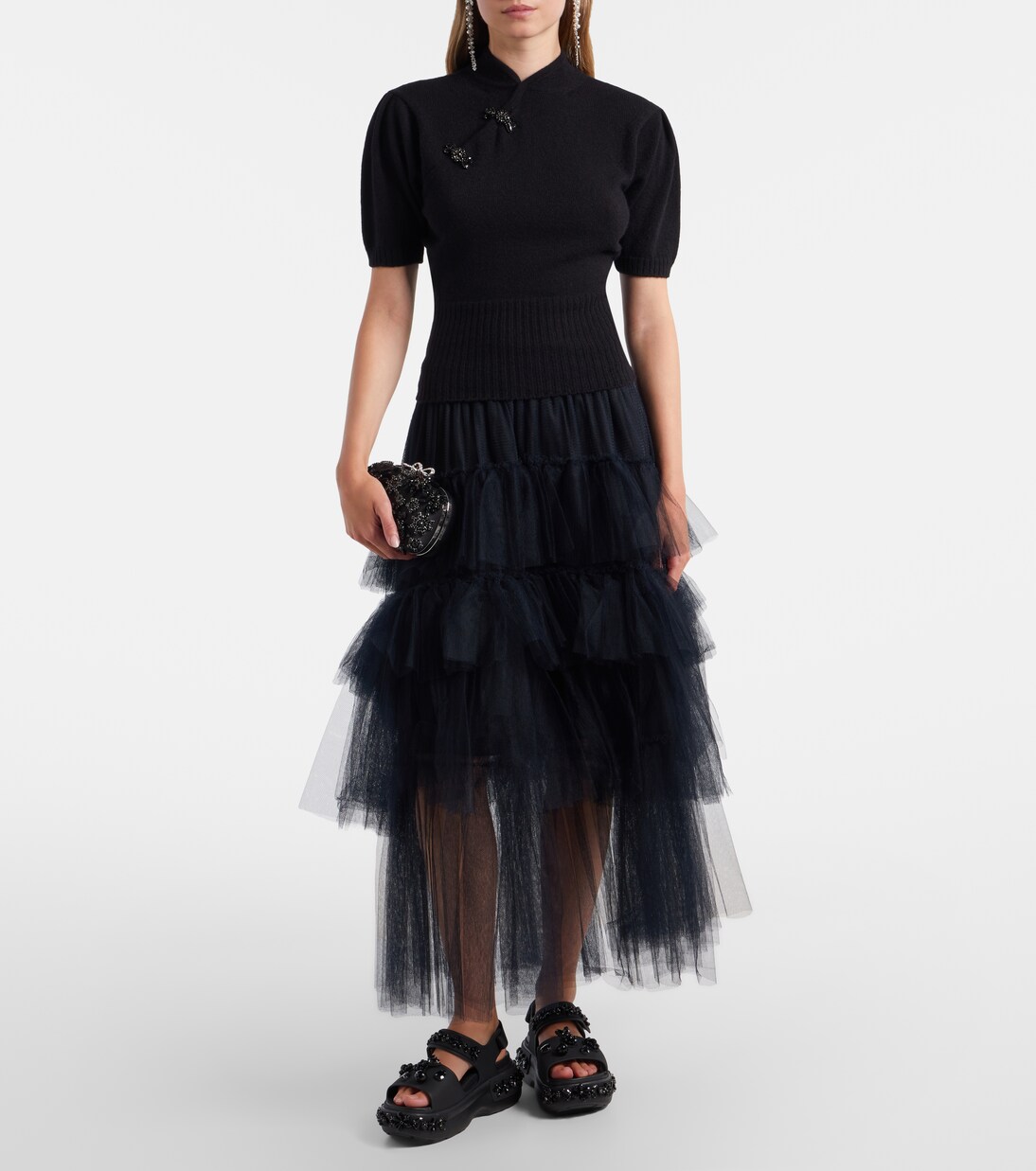 Embellished cashmere sweater | Simone Rocha