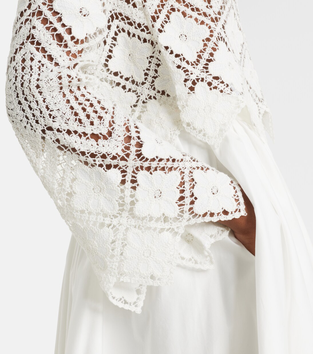 Top de croché con volantes | Self-Portrait