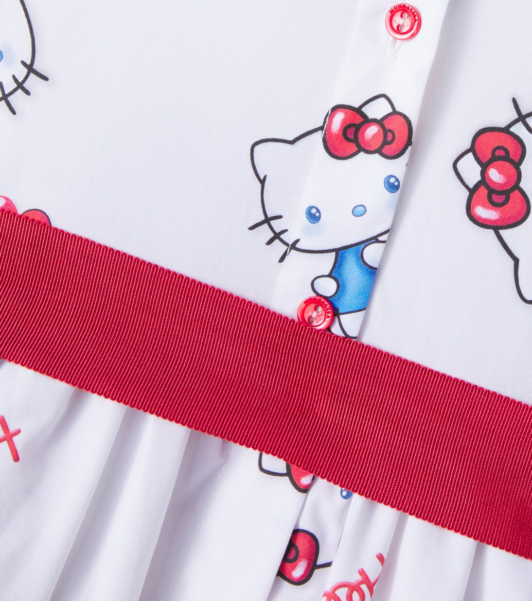 x Hello Kitty cotton poplin shirt dress | Monnalisa