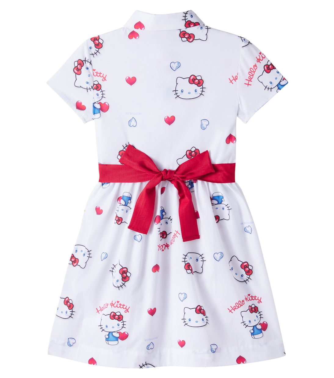 x Hello Kitty cotton poplin shirt dress | Monnalisa