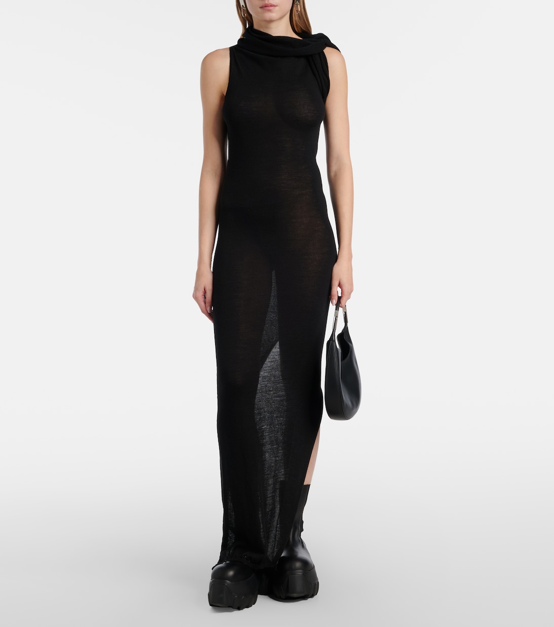 Beatle Mega Tractor leather Chelsea boots | Rick Owens