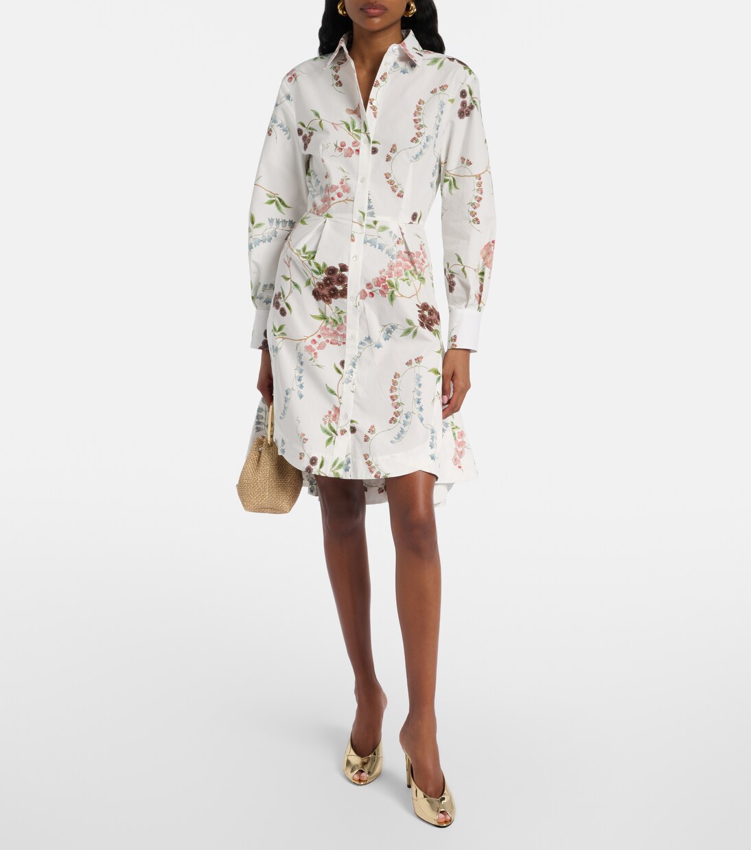 Hemdblusenkleid aus Baumwollpopeline | Erdem