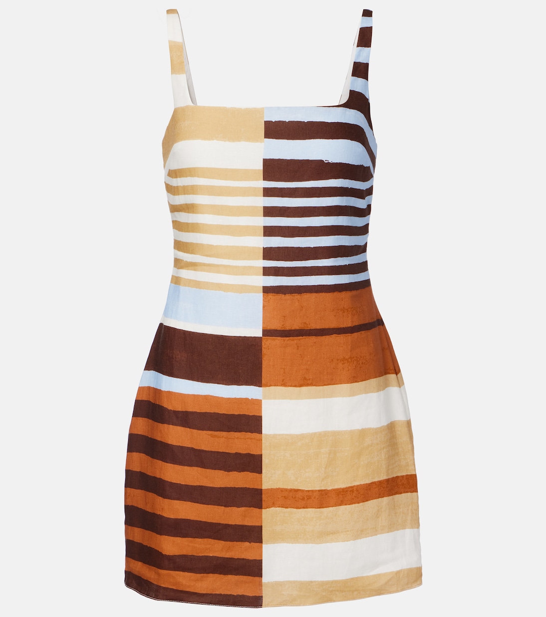 Siela striped linen minidress | Cala de la Cruz