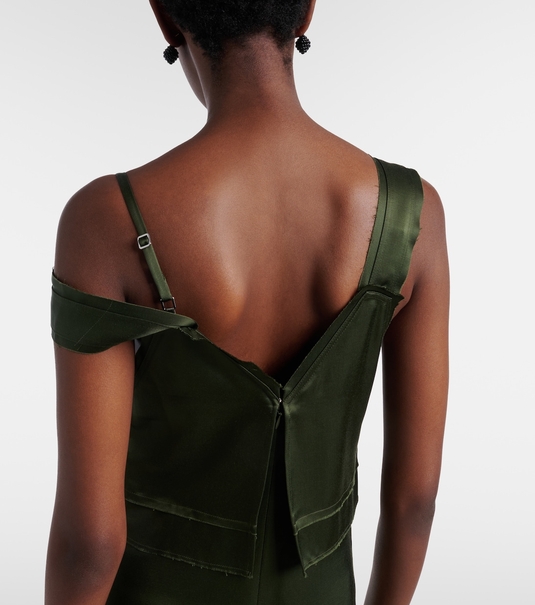 Deconstructed satin slip dress | Toteme