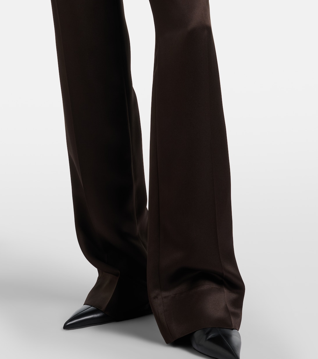 Pleated silk straight pants | Tom Ford