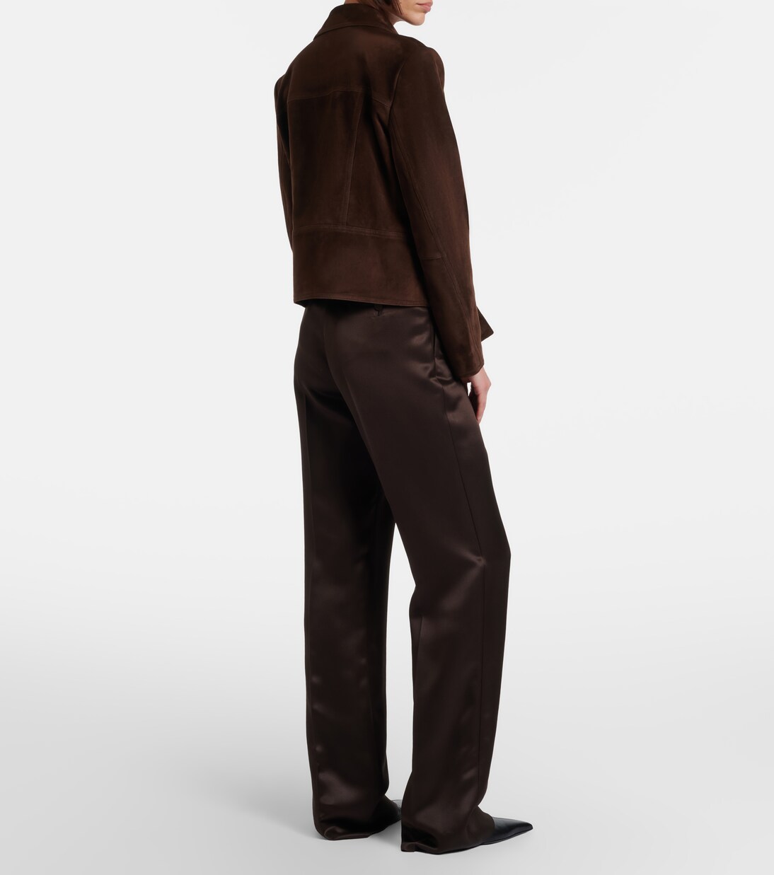Pleated silk straight pants | Tom Ford