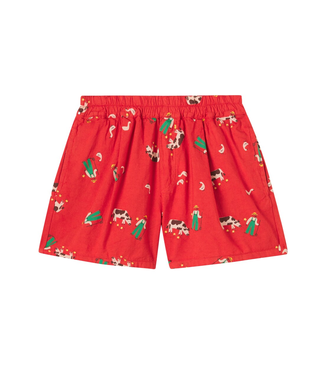 Farm Adventure printed cotton shorts  | Bobo Choses