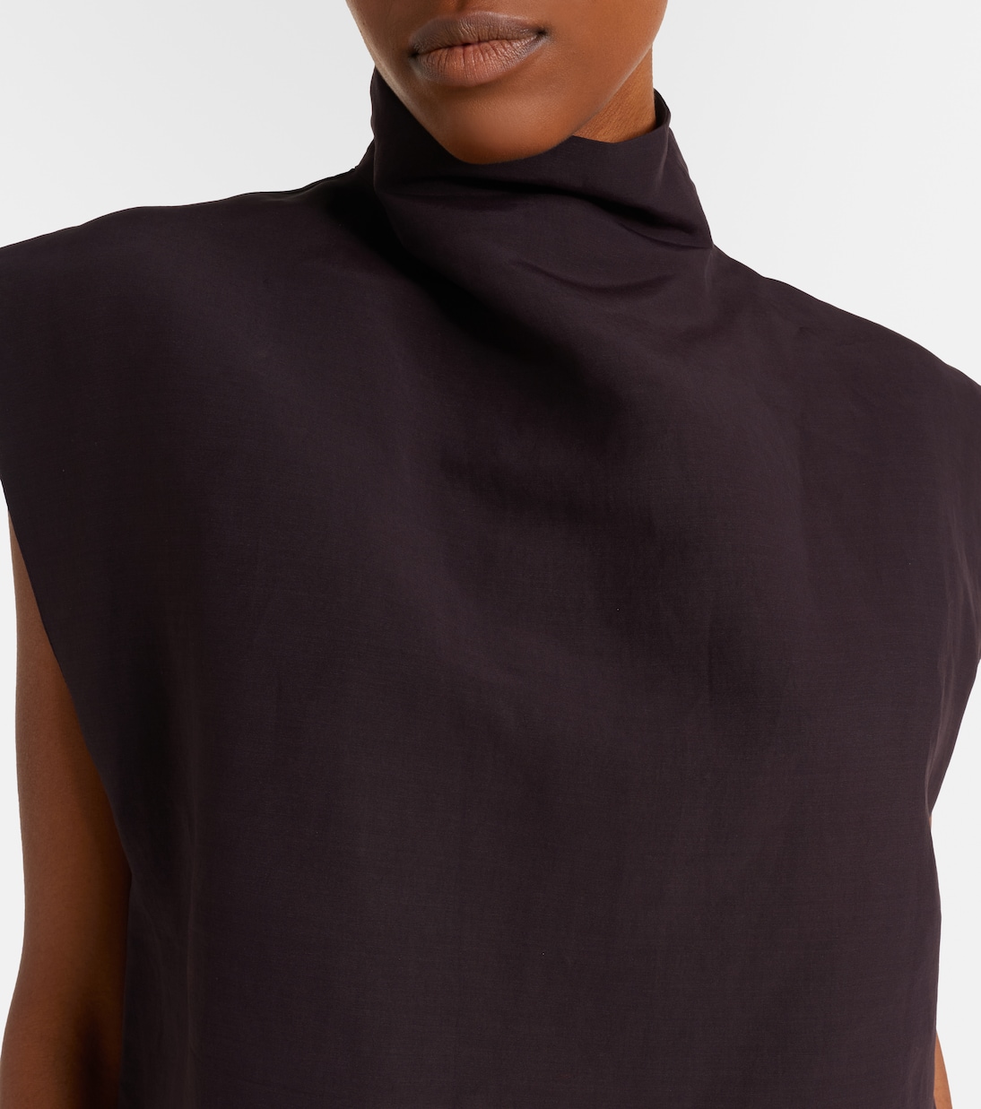 Poplin turtleneck top | Alaïa