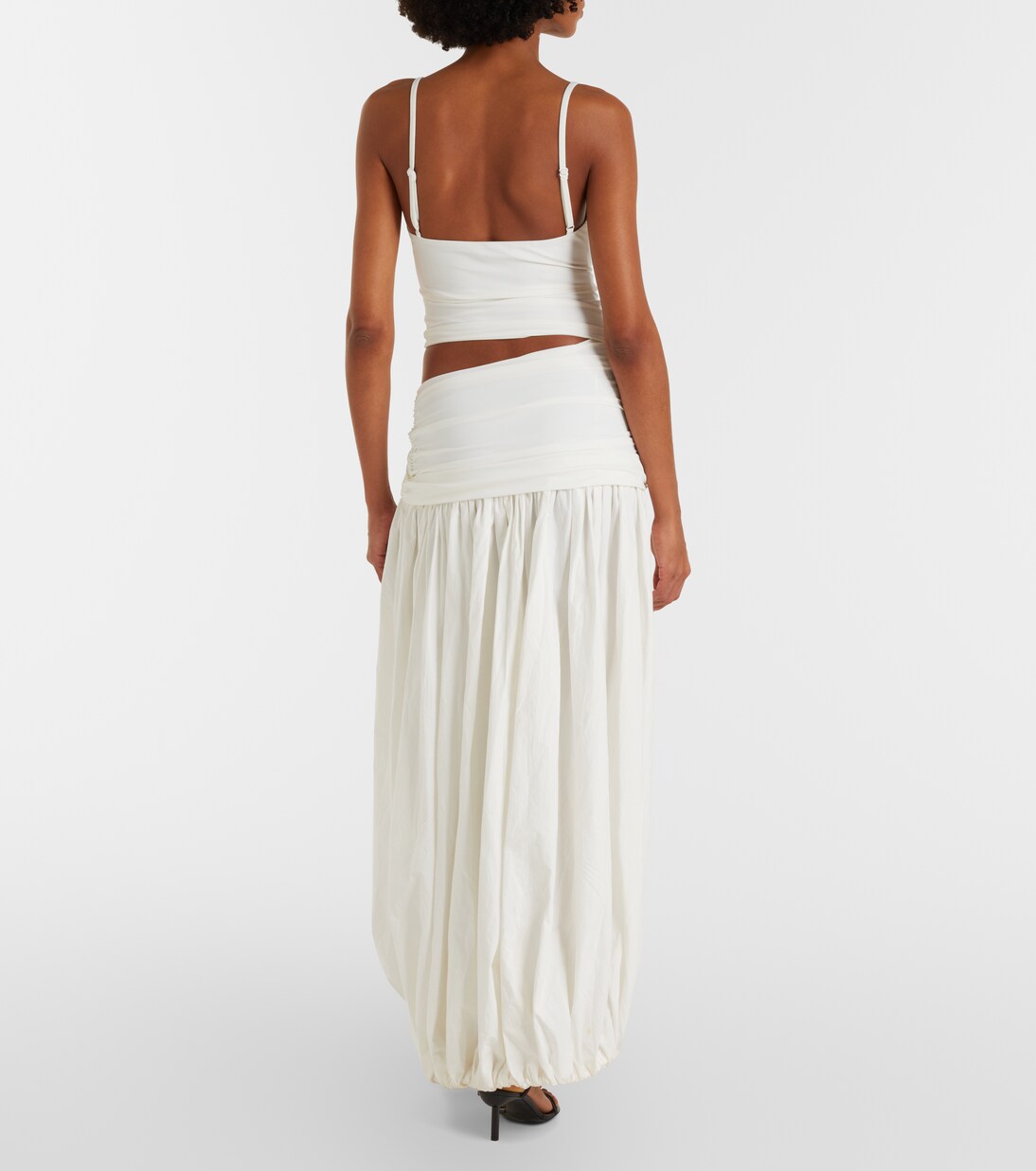 Abito lungo Orbit in jersey con cut-out | Christopher Esber