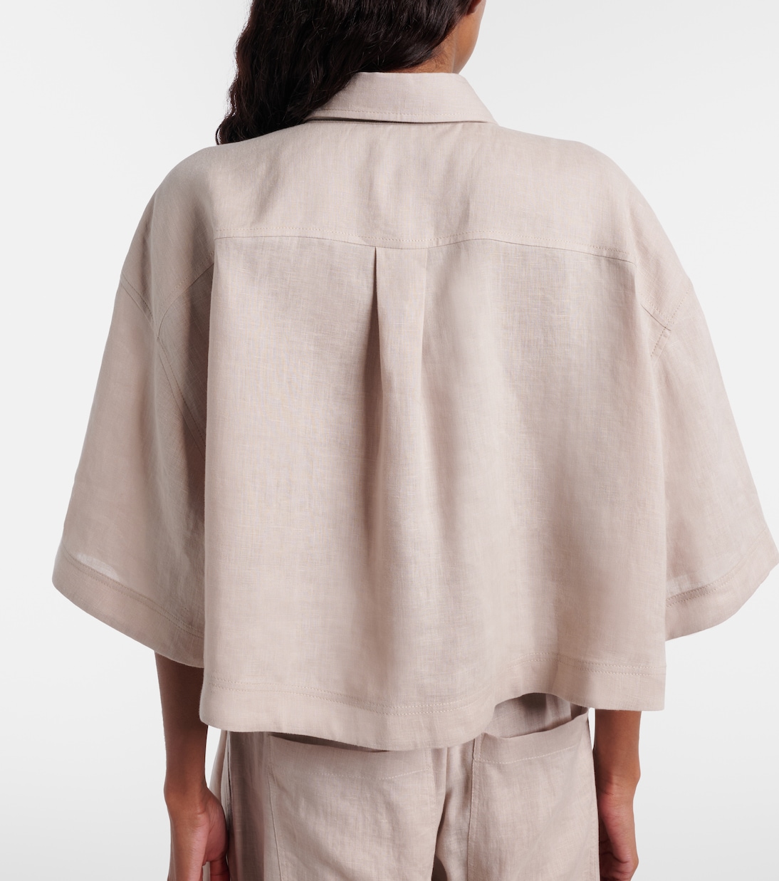 Oversized linen shirt | Brunello Cucinelli