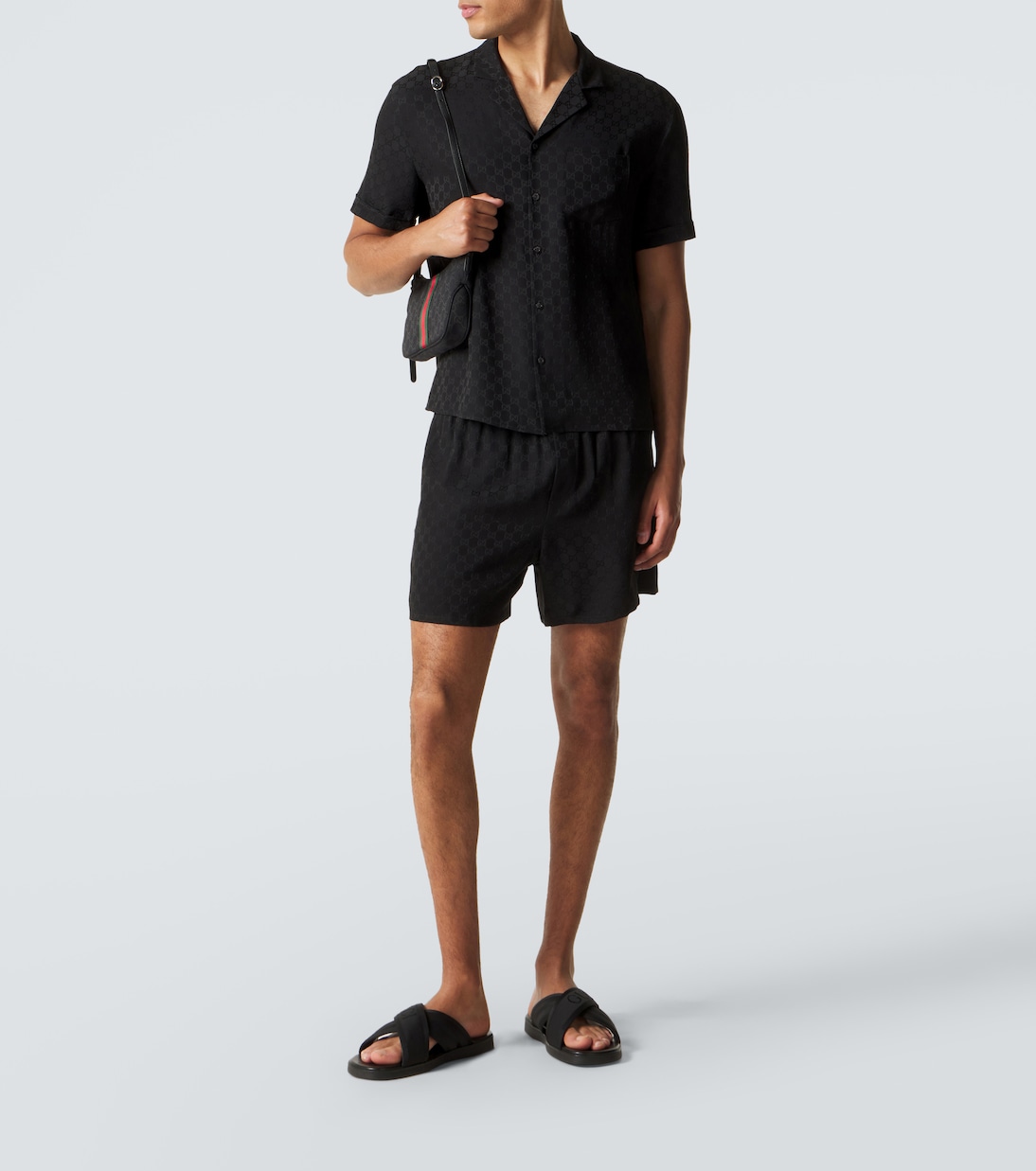 Logo jacquard sandals | Gucci