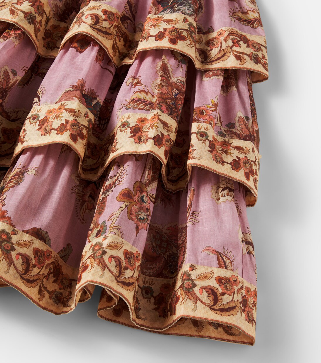 Aster floral tiered cotton dress | Zimmermann Kids