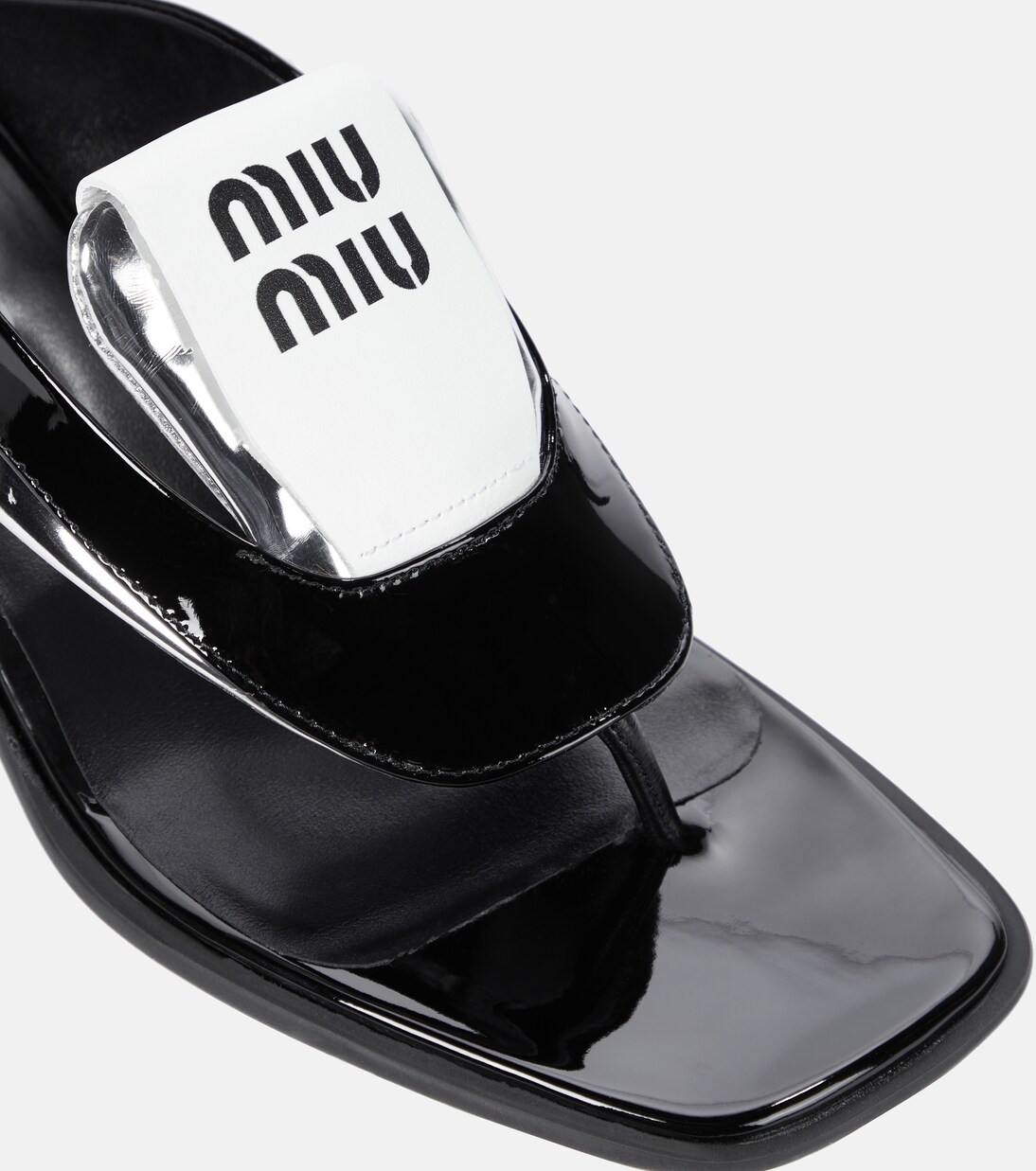 Sandalen aus Lackleder | Miu Miu