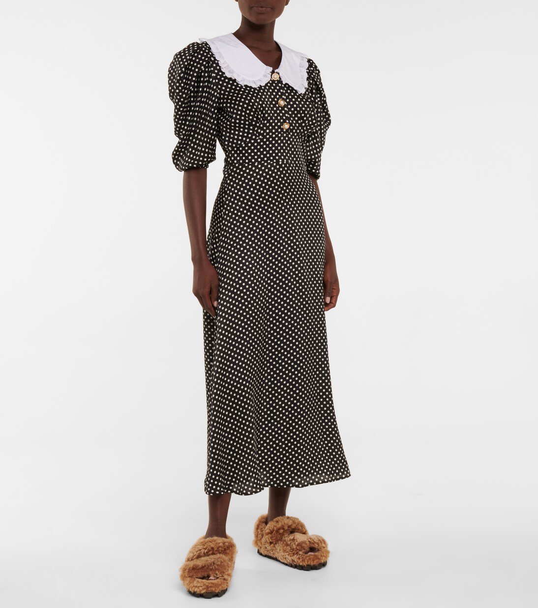 Sandalen aus Shearling | Miu Miu