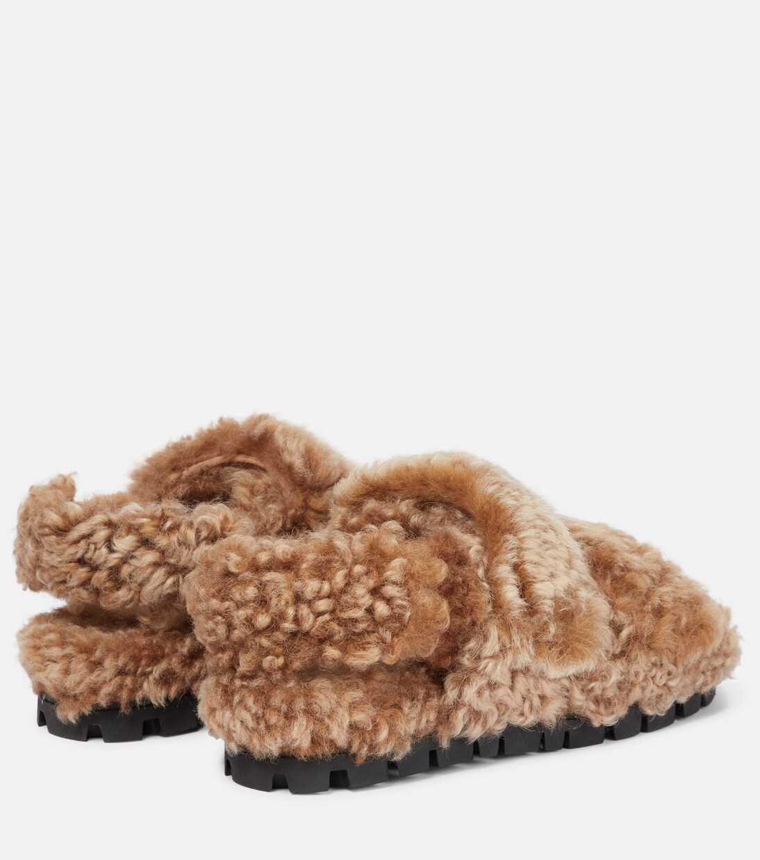 Sandalen aus Shearling | Miu Miu