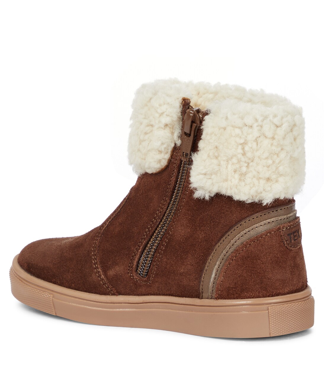 Chubby shearling-lined ankle boots | Petit Nord
