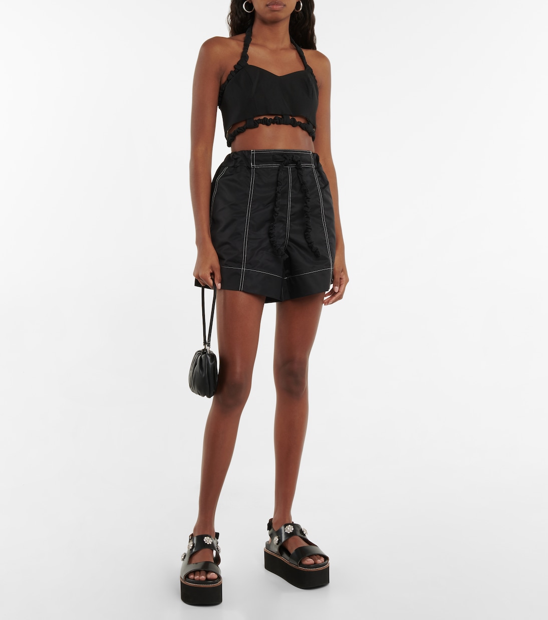 Cropped-Top aus Baumwolle | Ganni