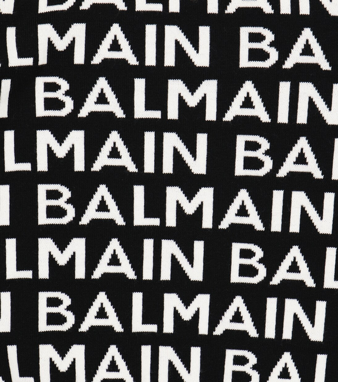 Logo intarsia wool sweater | Balmain Kids