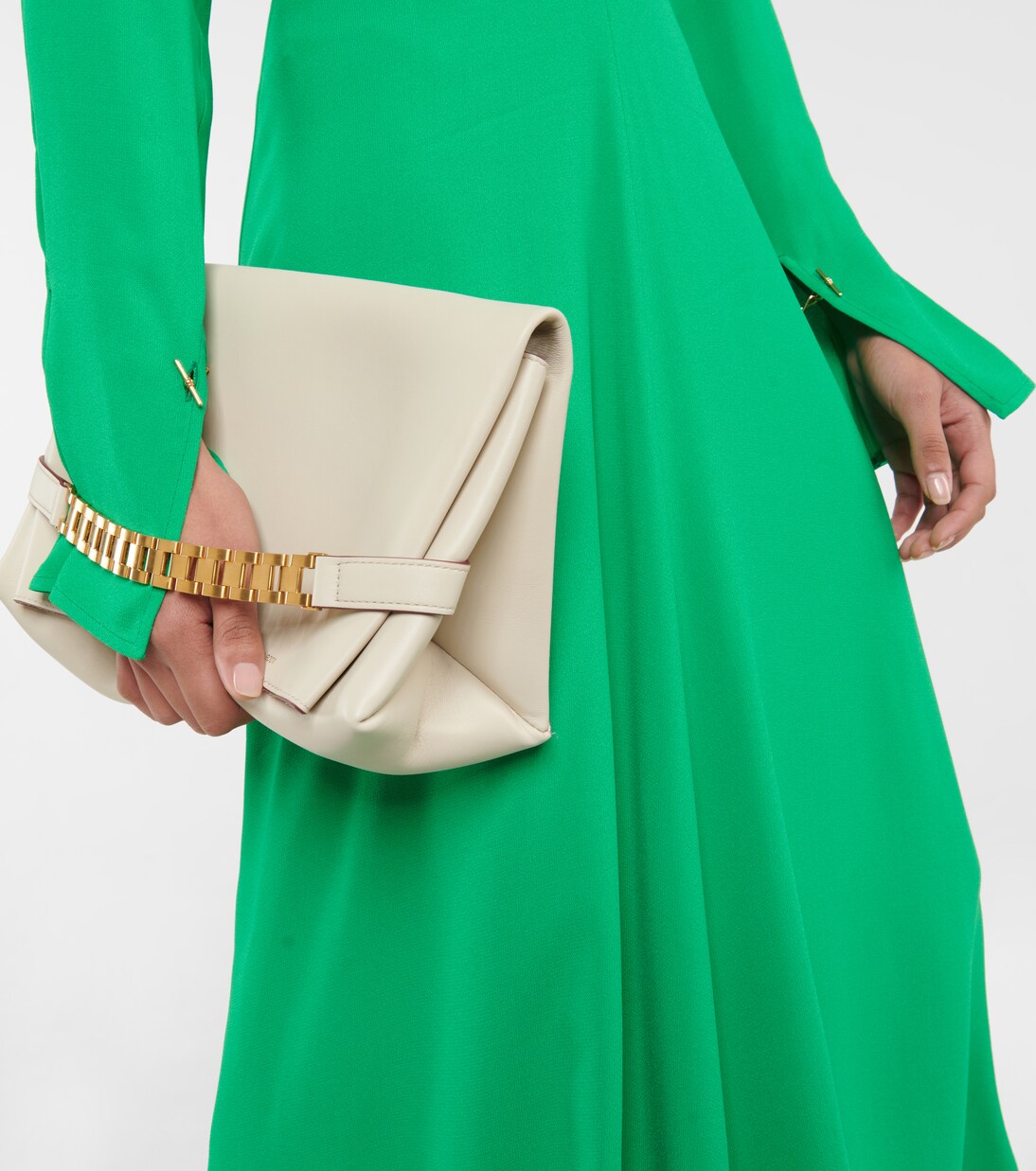 Robe midi en crêpe | Victoria Beckham