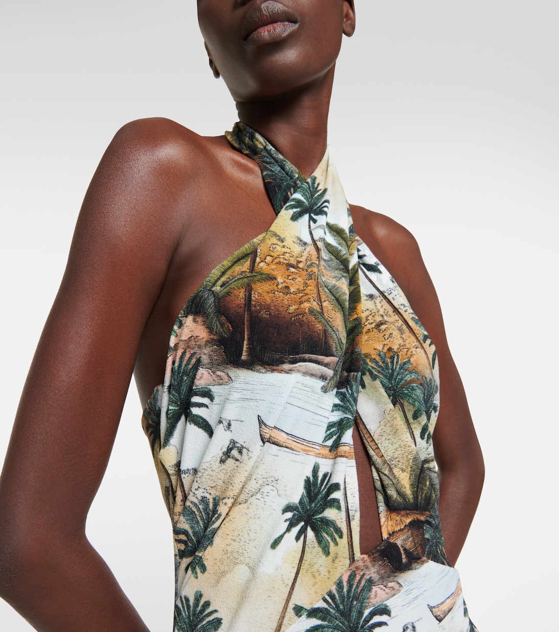 Bedruckter Badeanzug Hidden Paradise | Johanna Ortiz