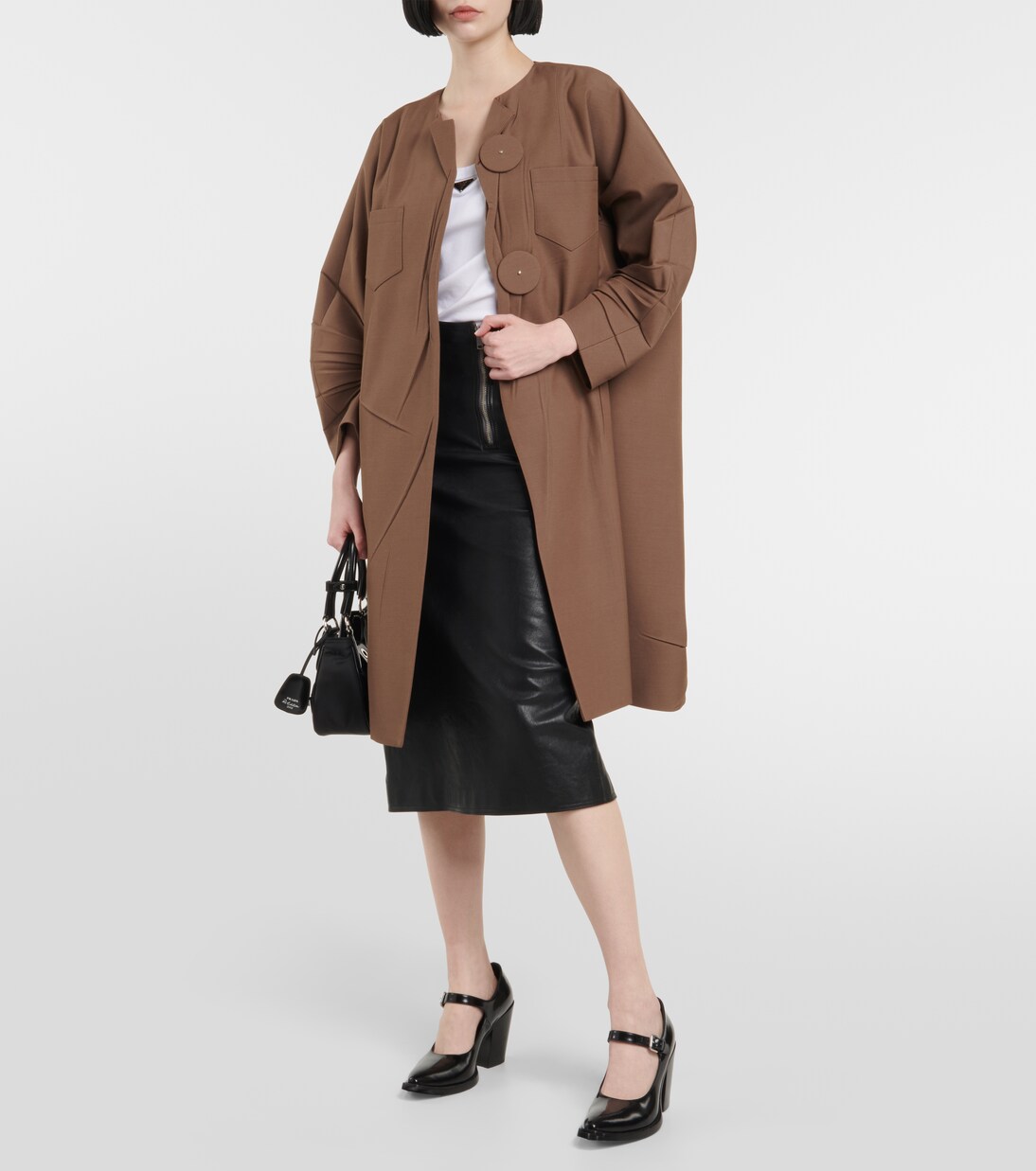 Asymmetric coat | Prada