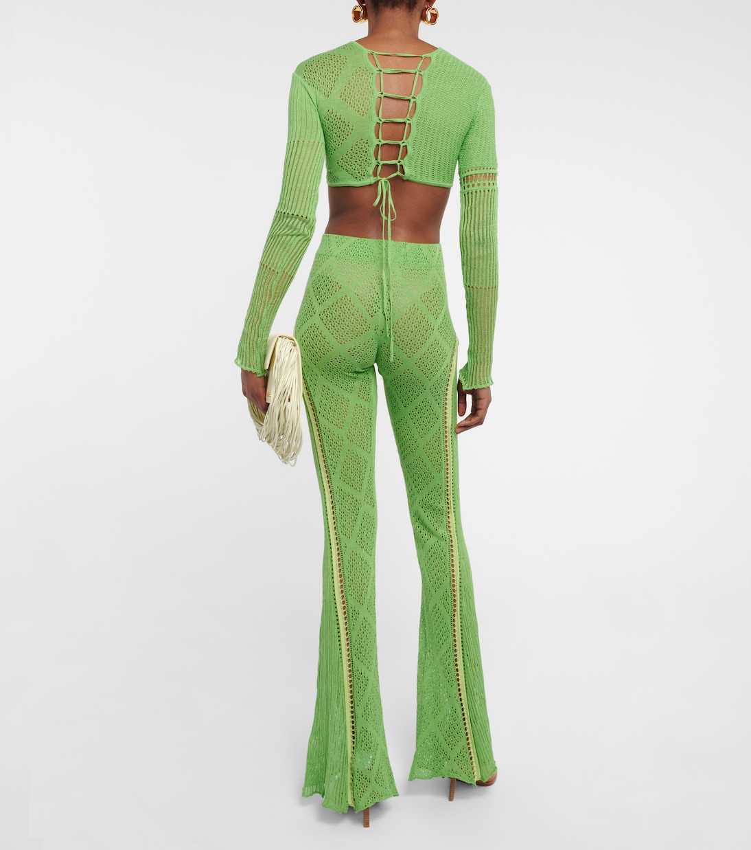 Pantalon évasé Disco en coton | Roberta Einer