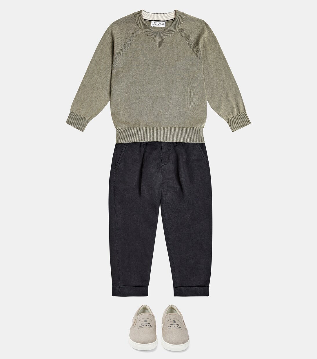 Linen and cotton pants | Brunello Cucinelli Kids