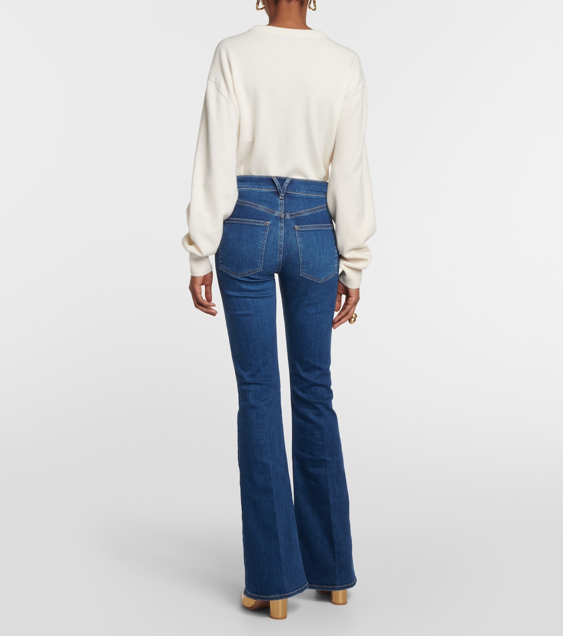 Jeans flared Beverly de tiro alto | Veronica Beard