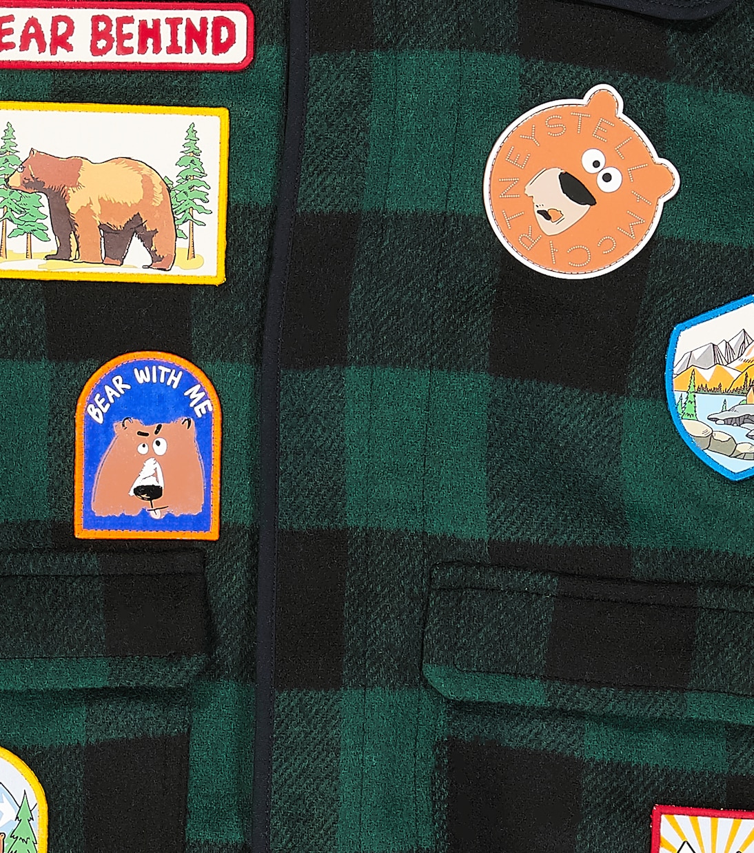 Checked hooded coat  | Stella McCartney Kids