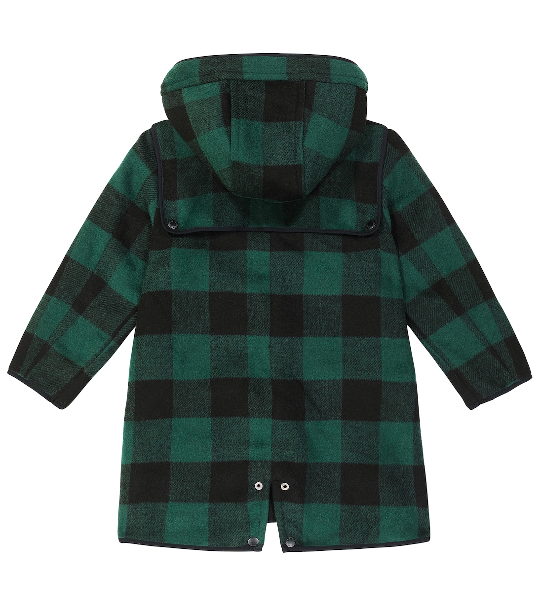 Checked hooded coat  | Stella McCartney Kids