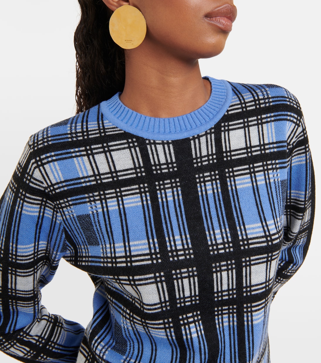 Pull Tessa en laine à carreaux | Dodo Bar Or