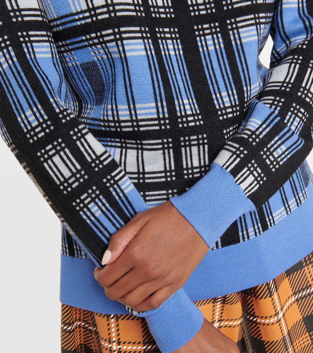 Pull Tessa en laine à carreaux | Dodo Bar Or