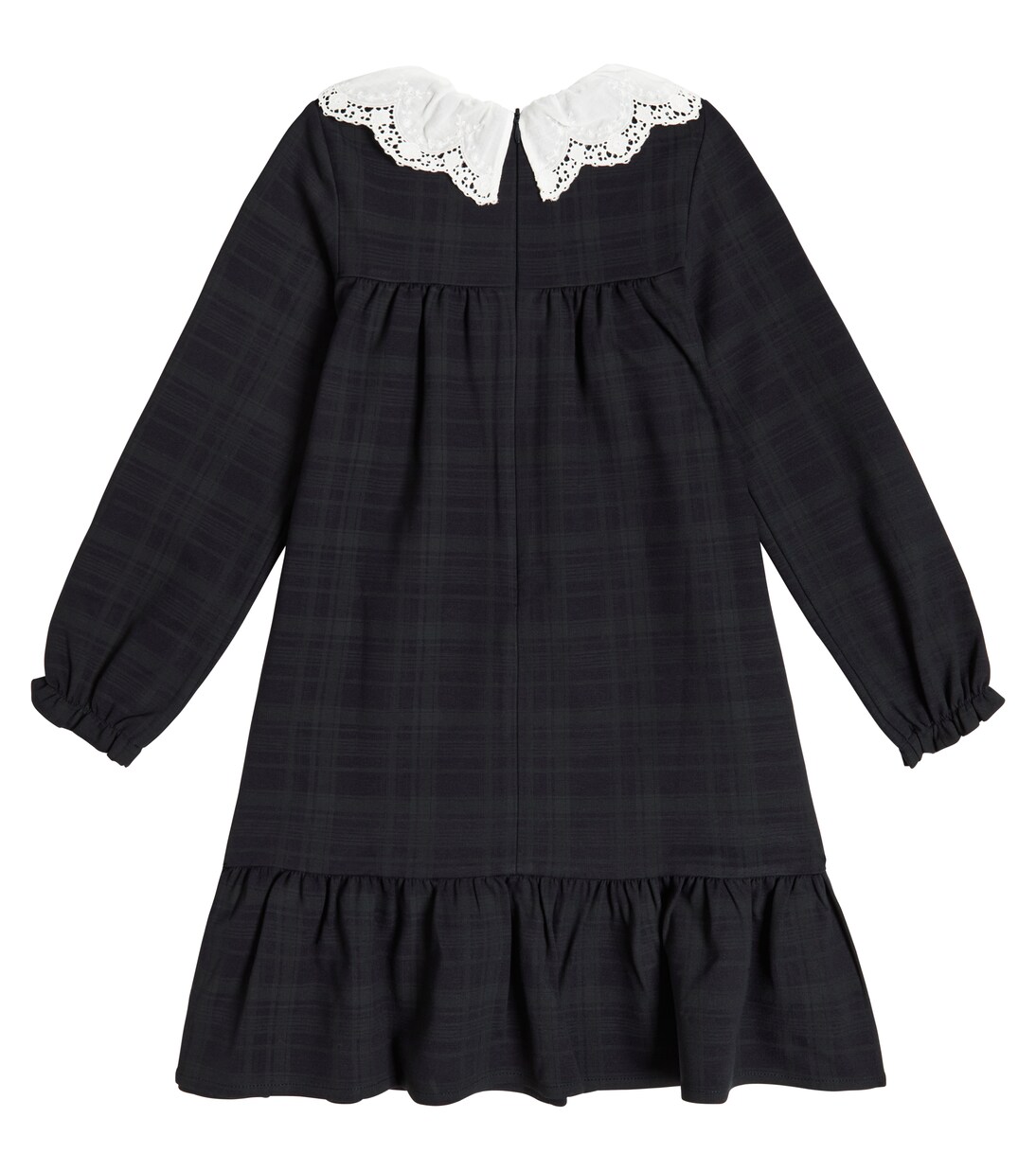 Checked ruffle-trimmed dress | Tartine et Chocolat