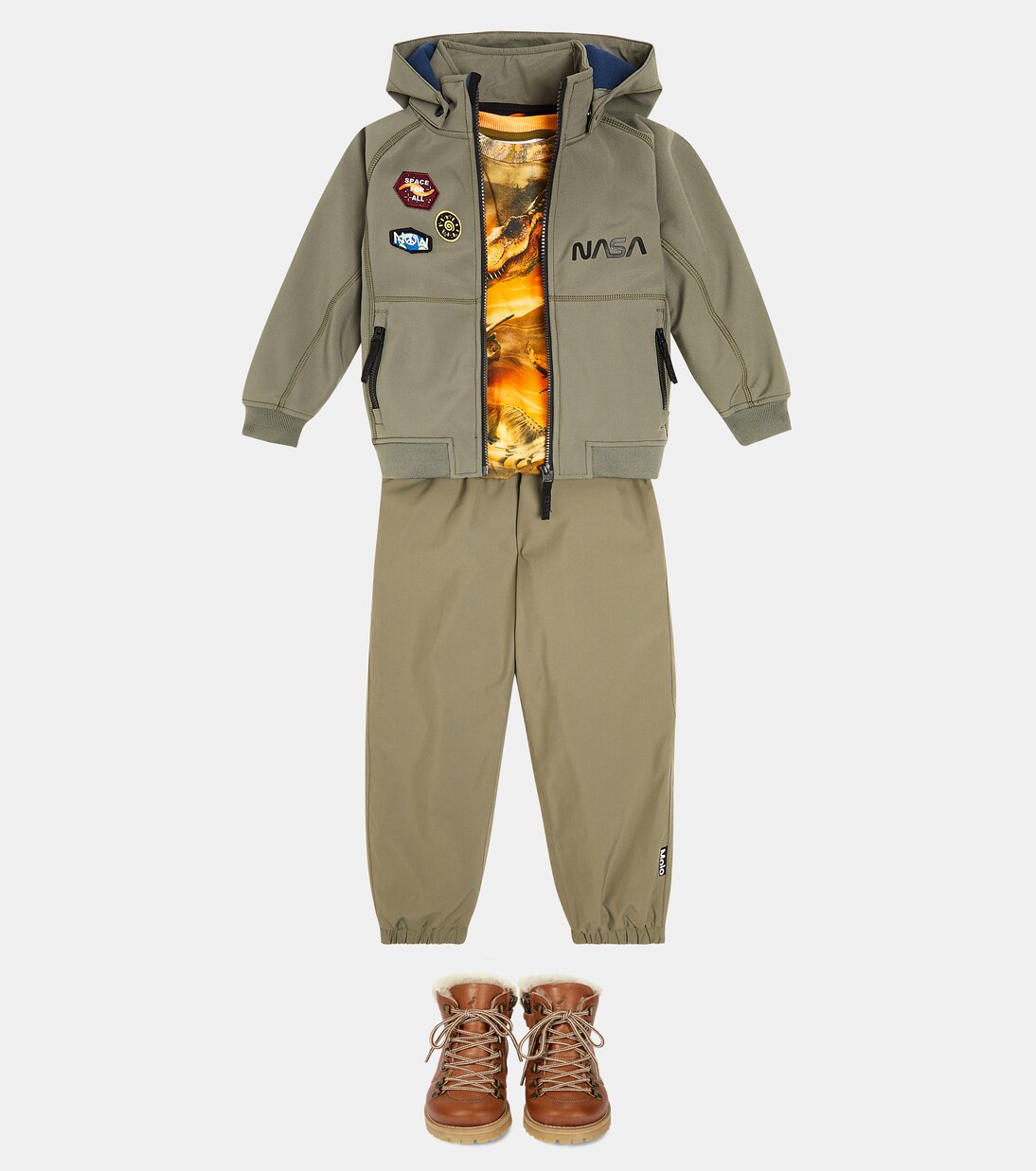 Cloudy appliqué softshell jacket | Molo