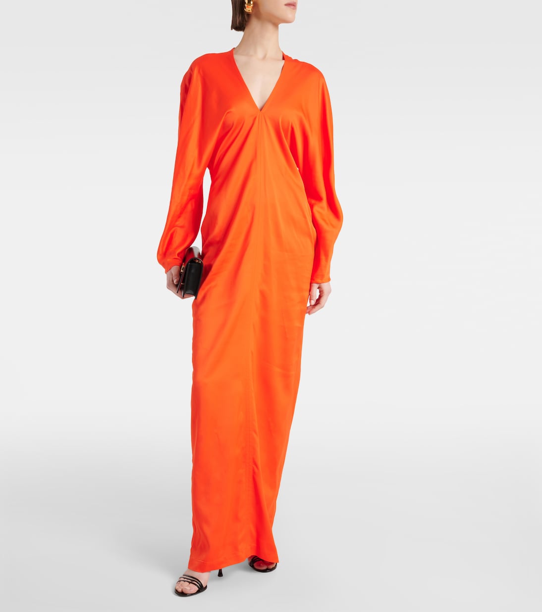 Robe longue en satin | Ferragamo