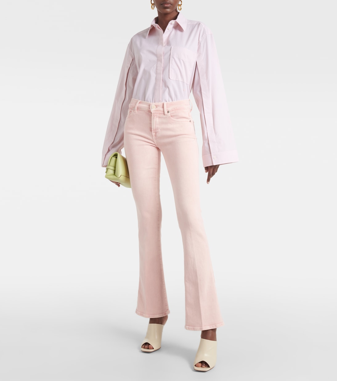 Cropped-Hemd aus einem Baumwollgemisch | Victoria Beckham