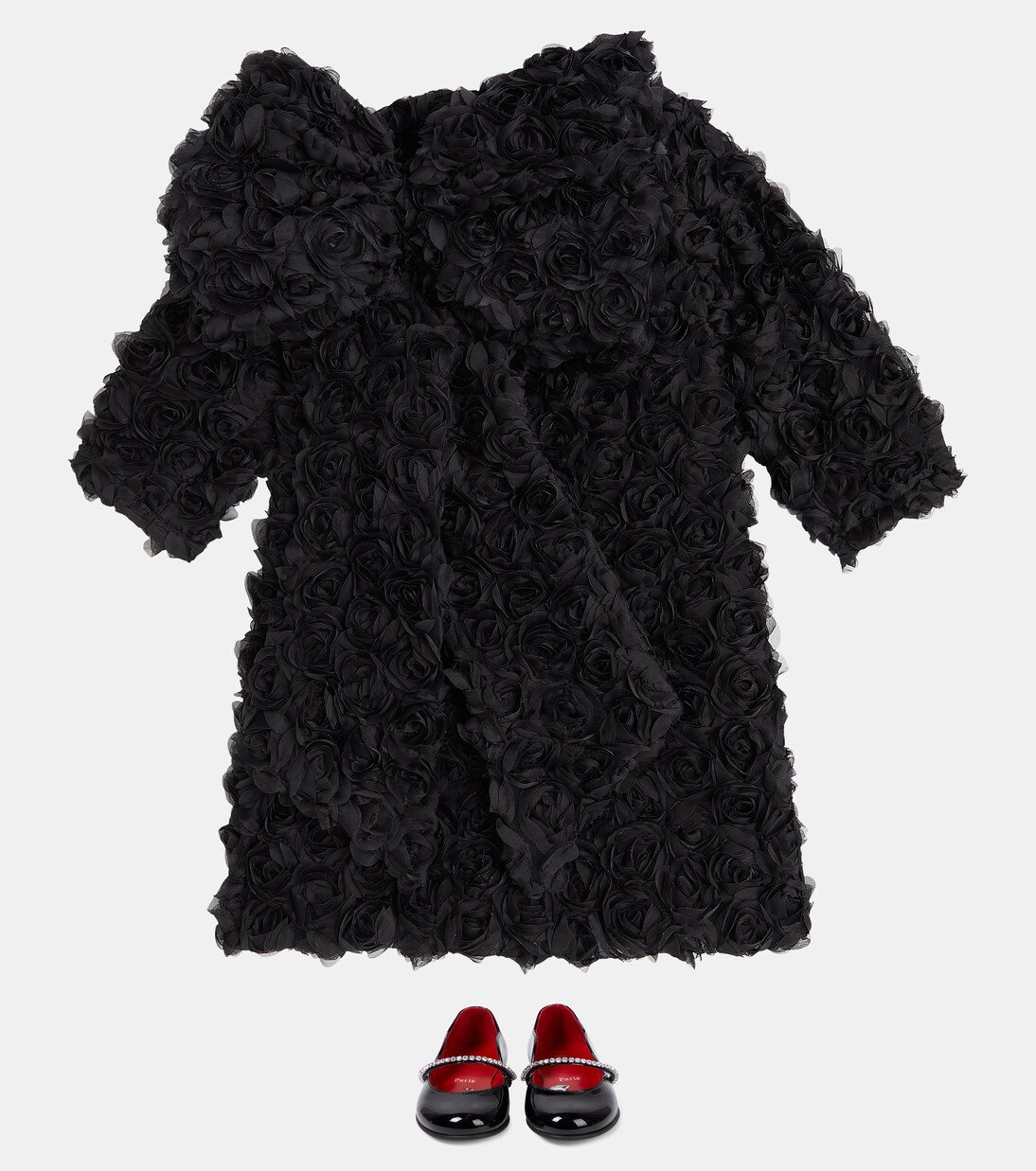 Abito con applicazioni floreali | Caroline Bosmans