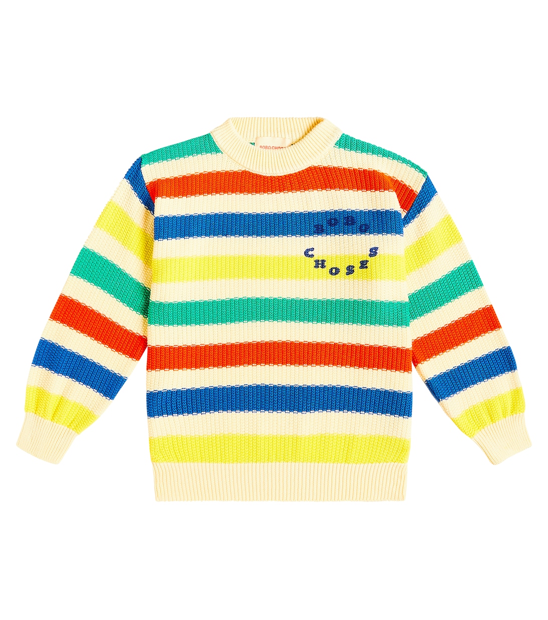 Striped cotton sweater | Bobo Choses