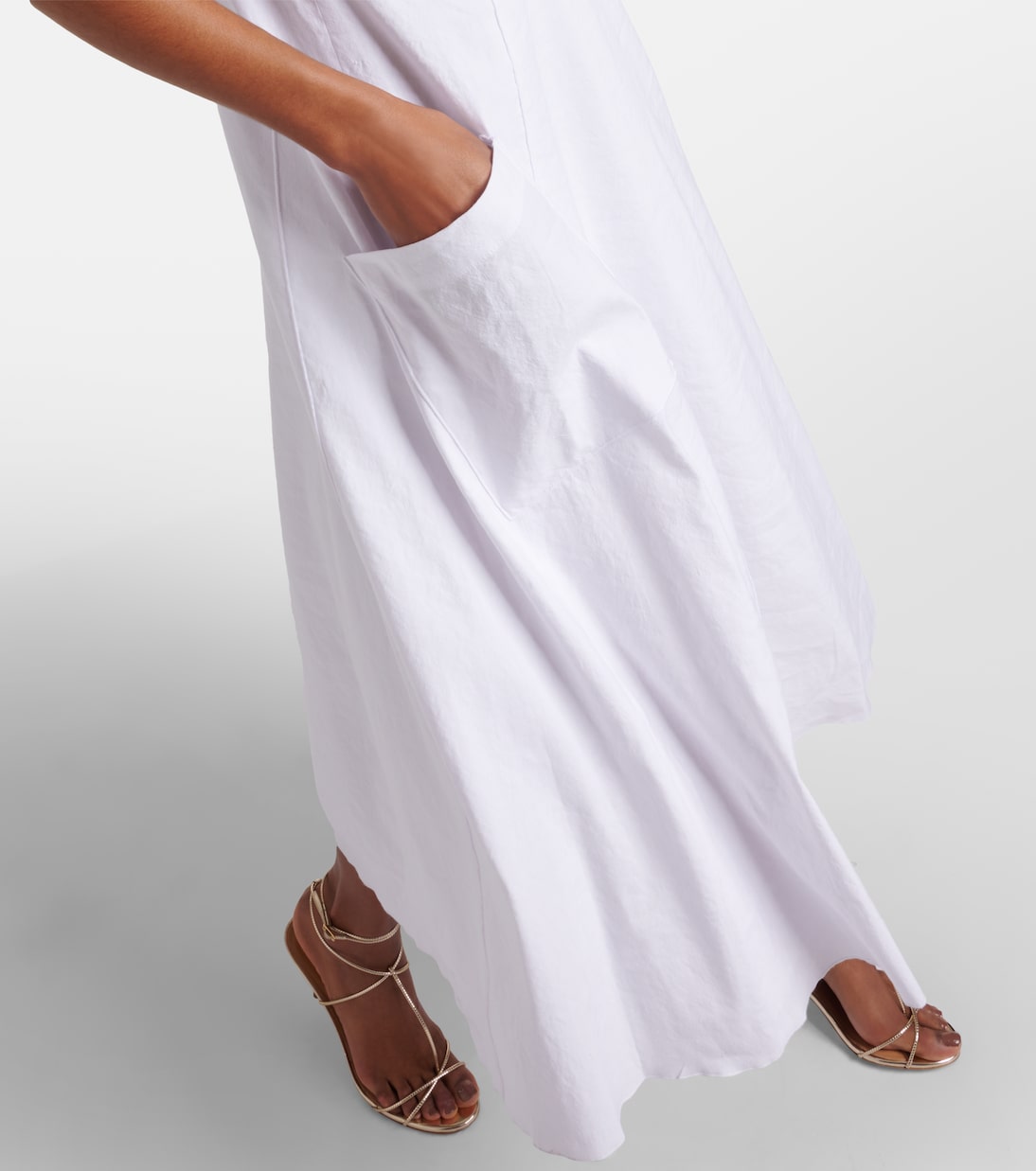 Linen-blend midi dress | Vince