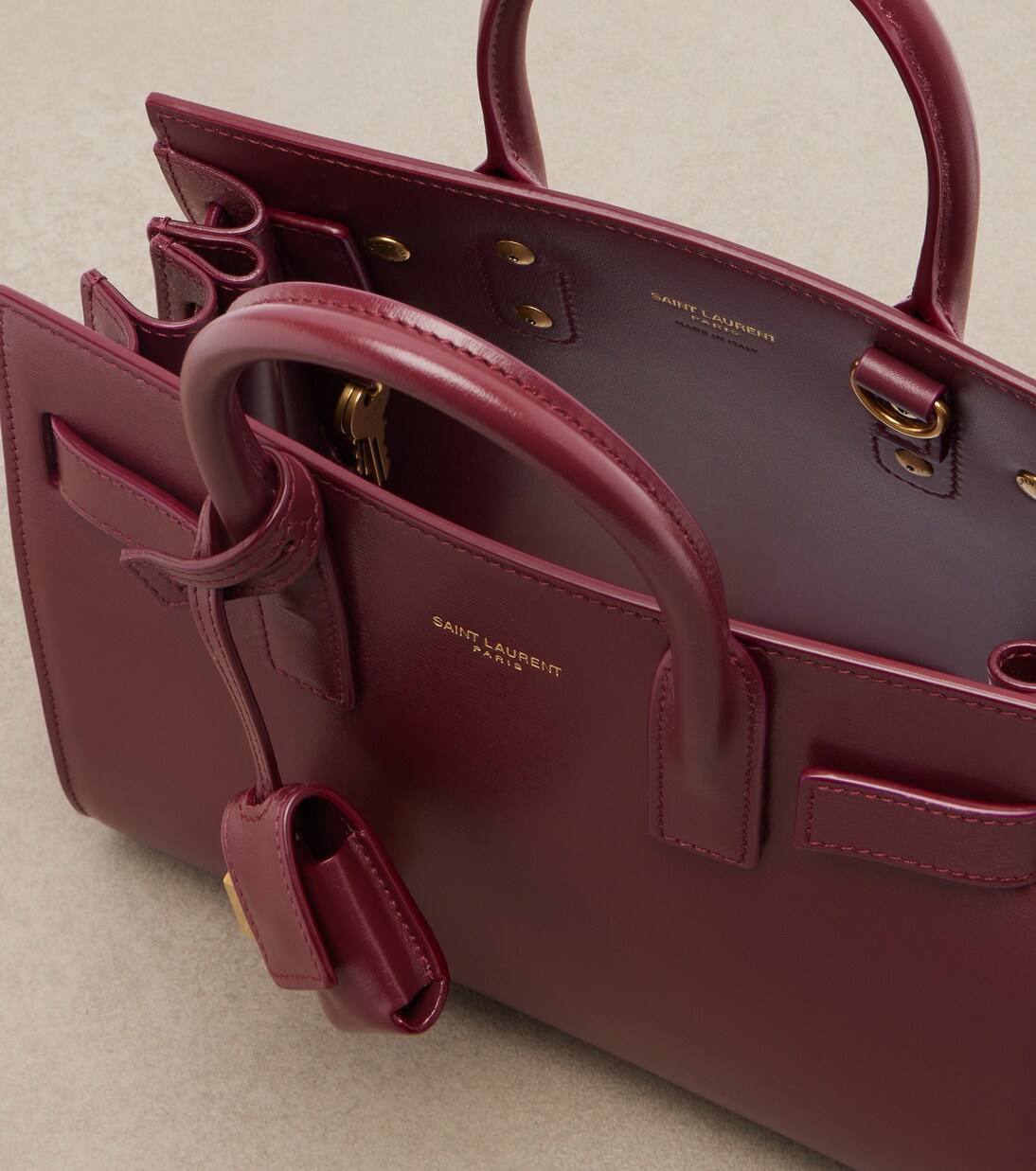 Sac De Jour Nano leather tote bag | Saint Laurent