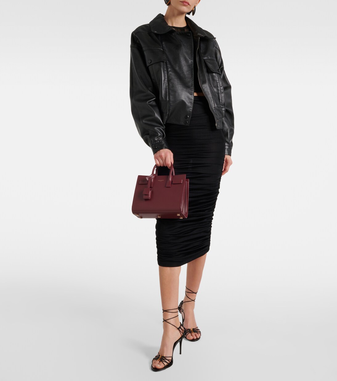 Sac De Jour Nano leather tote bag | Saint Laurent