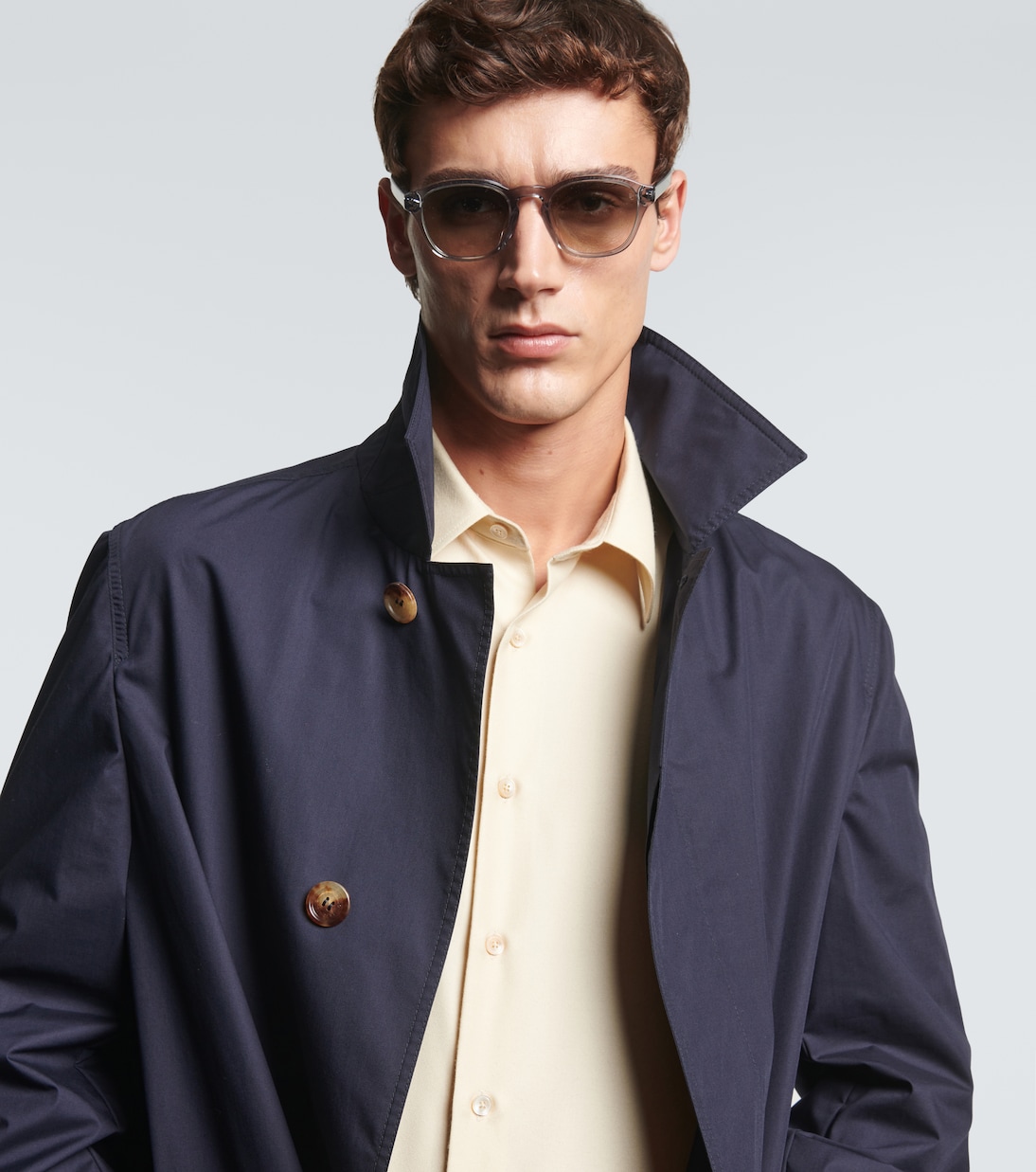 Runde Sonnenbrille Intarsia Rays | Brunello Cucinelli