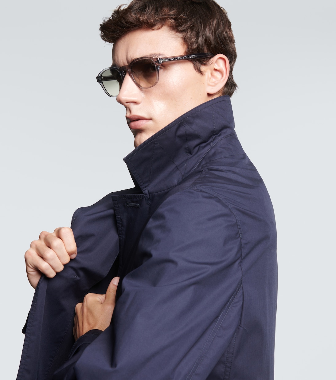 Runde Sonnenbrille Intarsia Rays | Brunello Cucinelli